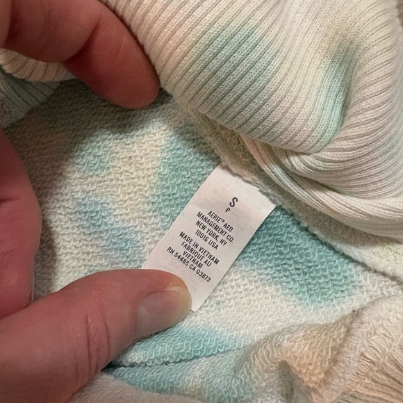 Aerie Women's Tie-Dye Hoodie - Blue and Cream - Picture 5 of 6